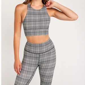 Sophia Plaid Bra Top